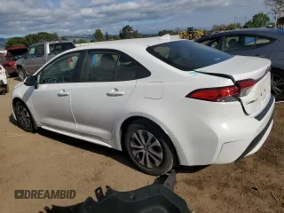 2022 Toyota Corolla Hybrid LE with VIN JTDEAMDE4NJ042155, listed as a Copart auction lot 53845215 with 28,254 mi miles and Salvage Title. Bid and sale history available at carsss.com. Image 2.