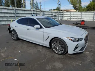 2020 Genesis G70 2.0T with VIN KMTG64LA7LU062308, listed as a Copart auction lot 83760714 with 81,576 mi miles and Non Repairable. Bid and sale history available at carsss.com. Image 4.