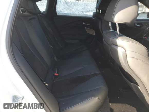 2024 Acura TLX w/A-Spec Package with VIN 19UUB6F55RA000943, listed as a Copart auction lot 41744435 with 7,726 mi miles and Salvage Title. Bid and sale history available at carsss.com. Image 10.