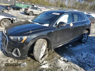 2021 Audi Q3 S line Premium with VIN WA1DECF39M1024927, listed as a Copart auction lot 41340675 with 100,886 mi miles and Salvage Title. Bid and sale history available at carsss.com. Image 1.