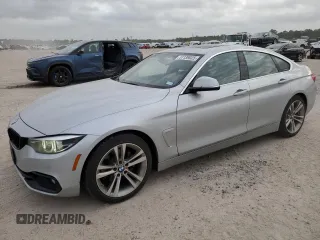 2018 BMW 4 Series 430i with VIN WBA4J1C50JBG77051, listed as a Copart auction lot 51139025 with 37,506 mi miles and Salvage Title. Bid and sale history available at carsss.com. Image 1.