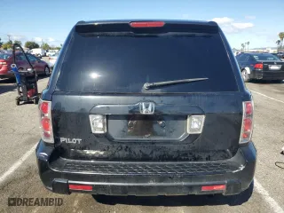 2007 Honda Pilot LX with VIN 5FNYF28107B040892, listed as a Copart auction lot 51130055 with 0 mi miles and Salvage Title. Bid and sale history available at carsss.com. Image 6.