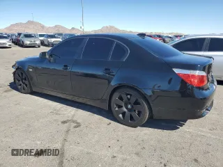 2007 BMW 5 Series 530i with VIN WBANE73537CM55373, listed as a Copart auction lot 46477245 with 217,070 mi miles and Salvage Title. Bid and sale history available at DreamBid. Image 2.