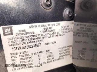 2005 GMC Sierra 1500 SLE with VIN 1GTEK14T05Z235687, listed as a Copart auction lot 51232225 with Not provided miles and Salvage title. Bid and sale history available at DreamBid. Image 12.