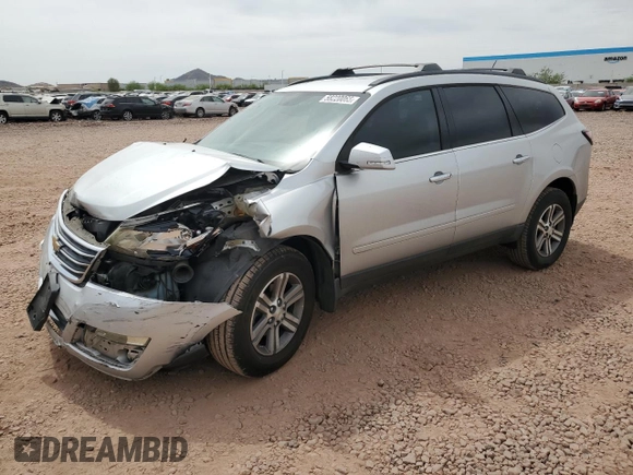 2015 Chevrolet Traverse LT с VIN 1GNKRHKD5FJ127625, выставлен на аукционе Copart как лот 58220065 с пробегом 169 266 миль миль и Списание • Salvage title. История ставок и продаж доступна на DreamBid. Изображение 1.