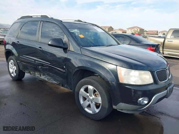 2008 Pontiac Torrent with VIN 2CKDL33F586313860, listed as a IAAI auction lot 41868023 with 184101 miles. Bid and sale history available at carsss.com. Image 6.