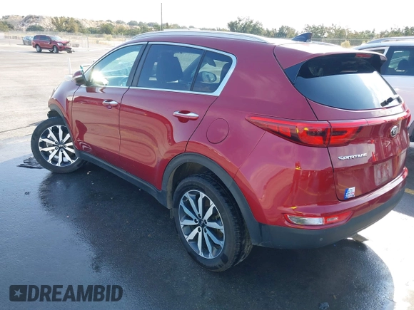 2017 Kia Sportage EX with VIN KNDPN3AC1H7265751, listed as a IAAI auction lot 40737806 with 125,863 mi miles. Bid and sale history available at carsss.com. Image 3.
