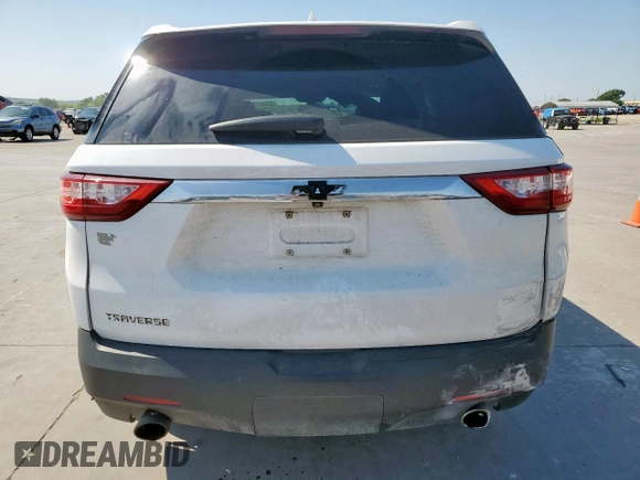 2020 Chevrolet Traverse LS with VIN 1GNERFKW6LJ252776, listed as a Copart auction lot 53381725 with 0 mi miles and Salvage Title. Bid and sale history available at carsss.com. Image 6.