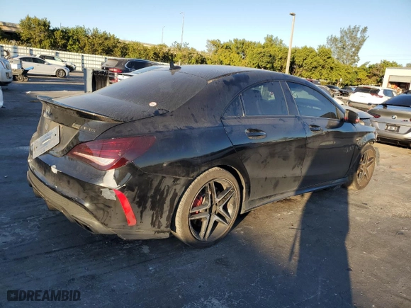 2014 Mercedes-Benz CLA-Class CLA 45 AMG with VIN WDDSJ5CB2EN085133, listed as a Copart auction lot 83028194 with 111,892 mi miles and Salvage Title. Bid and sale history available at carsss.com. Image 3.
