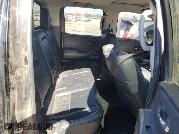 2022 Nissan Frontier S with VIN 1N6ED1EK4NN656008, listed as a Copart auction lot 57946915 with 25,607 mi miles and Salvage title. Bid and sale history available at DreamBid. Image 10.