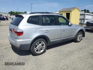 2007 BMW X3 3.0si with VIN WBXPC93437WF14205, listed as a Copart auction lot 59057185 with 205,468 mi miles and Salvage title. Bid and sale history available at DreamBid. Image 3.