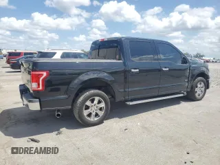 2015 Ford F-150 XL with VIN 1FTEW1CP0FFC58687, listed as a Copart auction lot 55101825 with 107,942 mi miles and Salvage Title. Bid and sale history available at DreamBid. Image 3.