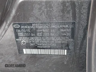 2015 Hyundai Sonata SE z VIN 5NPE24AF5FH184549, wystawiony jako IAAI lot #41132530 z przebiegiem 123 031 mil mil oraz . Historia ofert i sprzedaży dostępna na DreamBid. Obrazek 9.