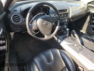 2004 Mazda RX-8 with VIN JM1FE17N040129638, listed as a Copart auction lot 72496364 with 57,966 mi miles and Salvage Title. Bid and sale history available at carsss.com. Image 8.