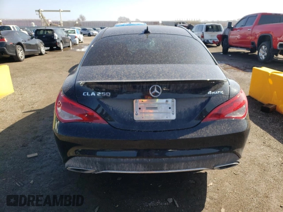 2018 Mercedes-Benz CLA with VIN WDDSJ4GB6JN600519, listed as a Copart auction lot 42431463 with 53,068 mi miles. Bid and sale history available at carsss.com. Image 6.