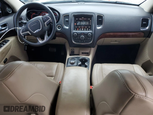 2014 Dodge Durango Citadel with VIN 1C4SDJET9EC435191, listed as a Copart auction lot 58572665 with 168,478 mi miles and Salvage title. Bid and sale history available at DreamBid. Image 8.