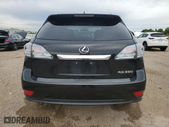 2012 Lexus RX 350 with VIN 2T2ZK1BA7CC083803, listed as a Copart auction lot 58157925 with 110,048 mi miles and Salvage title. Bid and sale history available at DreamBid. Image 6.