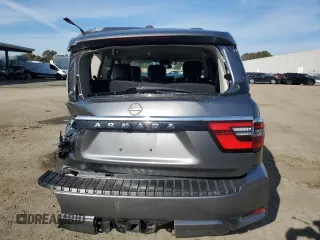 2023 Nissan Armada SV with VIN JN8AY2AC1P9182335, listed as a Copart auction lot 87447854 with 45,112 mi miles and Salvage Title. Bid and sale history available at carsss.com. Image 6.