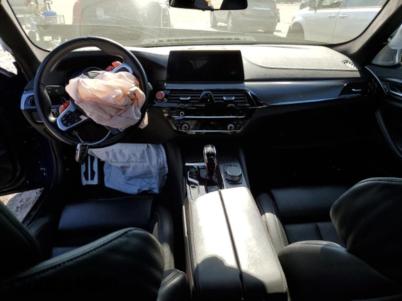 2019 BMW M5 Competition with VIN WBSJF0C52KB446631, listed as a Copart auction lot 43966313 with 44,920 mi miles. Bid and sale history available at carsss.com. Image 8.