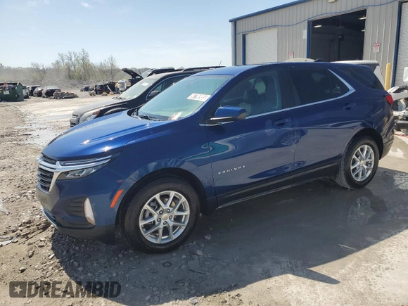 2023 Chevrolet Equinox LT with VIN 3GNAXKEG2PL110005, listed as a Copart auction lot 50796955 with 15,534 mi miles and Clean Title. Bid and sale history available at DreamBid. Image 1.