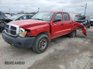2007 Dodge Dakota ST with VIN 1D7HW28N07S163927, listed as a Copart auction lot 46596084 with 173,970 mi miles and Non Repairable. Bid and sale history available at carsss.com. Image 1.