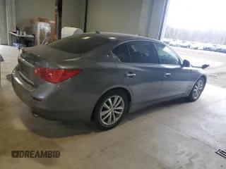 2015 Infiniti Q50 Premium with VIN JN1BV7AR7FM397212, listed as a Copart auction lot 54389605 with 140,338 mi miles and Salvage Title. Bid and sale history available at carsss.com. Image 3.