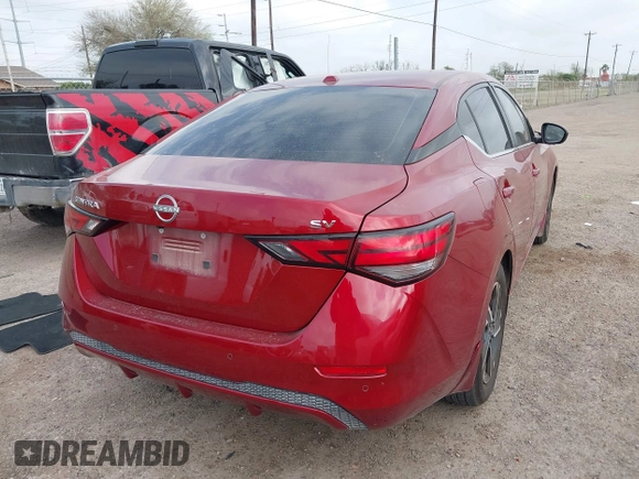2024 Nissan Sentra SV with VIN 3N1AB8CV0RY323944, listed as a IAAI auction lot 41724109 with 16,037 mi miles. Bid and sale history available at carsss.com. Image 4.
