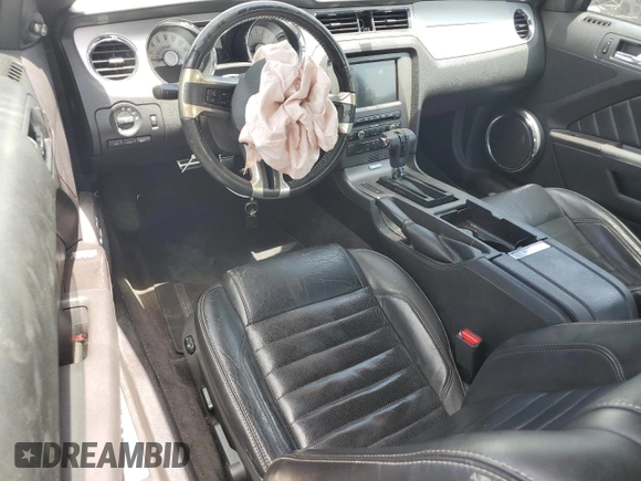 2012 Ford Mustang Premium with VIN 1ZVBP8AM8C5262969, listed as a Copart auction lot 58621735 with Not provided miles and Non repairable. Bid and sale history available at DreamBid. Image 8.