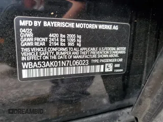 2022 BMW 2 Series 228i with VIN WBA53AK01N7L06023, listed as a Copart auction lot 49040213 with 12,750 mi miles. Bid and sale history available at carsss.com. Image 13.