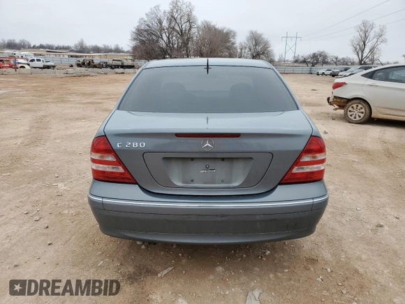 2006 Mercedes-Benz C 280 Luxury with VIN WDBRF54H96A839892, listed as a Copart auction lot 47498505 with 130,104 mi miles and Salvage Title. Bid and sale history available at DreamBid. Image 6.