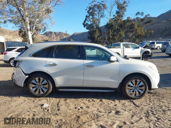 2015 Acura MDX Tech Pkg with VIN 5FRYD3H43FB007615, listed as a IAAI auction lot 41378451 with 141,365 mi miles. Bid and sale history available at carsss.com. Image 14.