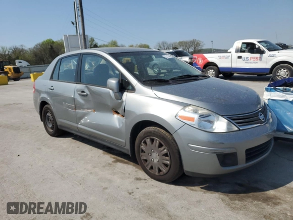 2011 Nissan Versa S with VIN 3N1BC1AP5BL442282, listed as a Copart auction lot 52713645 with 147,356 mi miles and Salvage title. Bid and sale history available at DreamBid. Image 4.