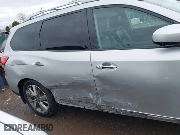 2014 Nissan Pathfinder Platinum with VIN 5N1AR2MM3EC723104, listed as a IAAI auction lot 41903560 with 159,416 mi miles and . Bid and sale history available at DreamBid. Image 6.