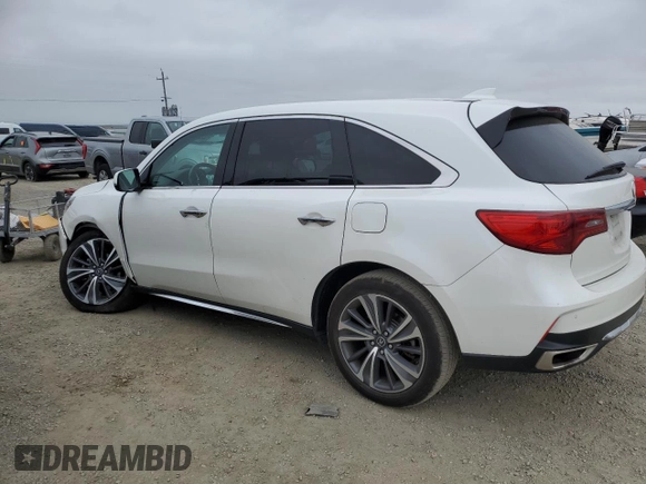 2019 Acura MDX Technology with VIN 5J8YD4H50KL003207, listed as a Copart auction lot 53204645 with 48,476 mi miles and Salvage title. Bid and sale history available at DreamBid. Image 2.