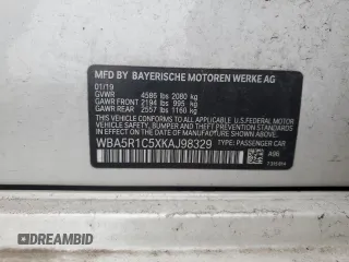2019 BMW 3 Series 330i с VIN WBA5R1C5XKAJ98329, выставлен на аукционе Copart как лот 49005885 с пробегом 58 359 миль миль и Списание • Salvage title. История ставок и продаж доступна на DreamBid. Изображение 12.