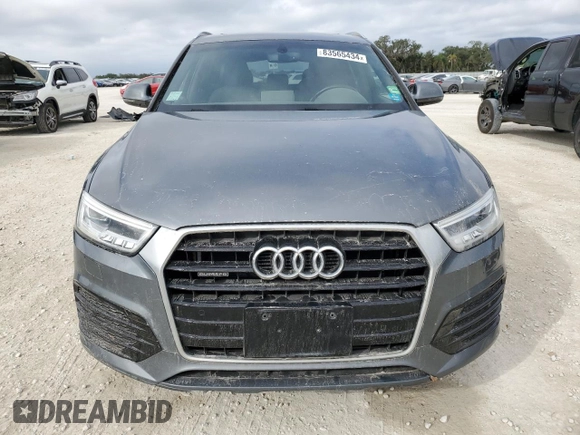 2017 Audi Q3 Prestige with VIN WA1GCCFS0HR005622, listed as a Copart auction lot 83565434 with 91,537 mi miles and Salvage Title. Bid and sale history available at carsss.com. Image 5.
