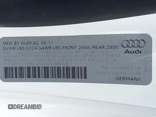2012 Audi A7 Premium Plus with VIN WAUSGAFC0CN010138, listed as a IAAI auction lot 42532785 with 198,218 mi miles and . Bid and sale history available at DreamBid. Image 9.
