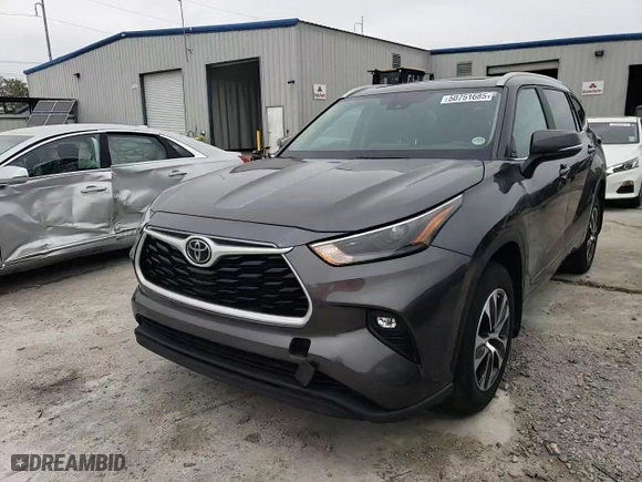 2023 Toyota Highlander L with VIN 5TDKDRAH2PS002135, listed as a Copart auction lot 50751685 with 41,037 mi miles and Salvage Title. Bid and sale history available at carsss.com. Image 14.