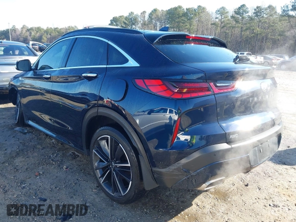 2022 Infiniti QX55 Luxe z VIN 3PCAJ5J3XNF101207, wystawiony jako IAAI lot #41640434 z przebiegiem 46 932 mil mil oraz . Historia ofert i sprzedaży dostępna na DreamBid. Obrazek 3.