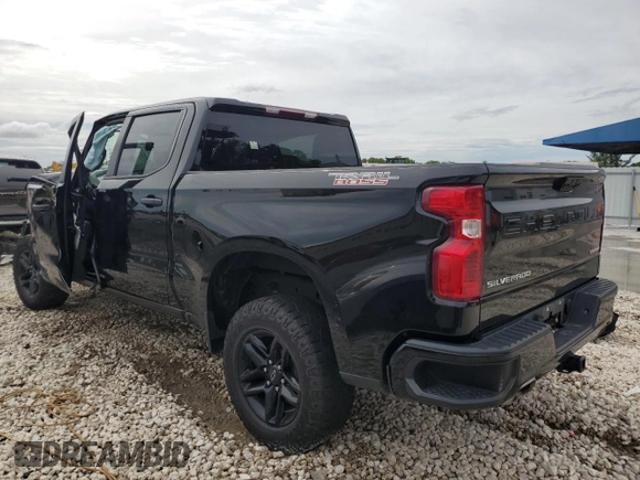 2022 Chevrolet Silverado 1500 Custom Trail Boss with VIN 3GCPDCED6NG597500, listed as a Copart auction lot 59104274 with 74,498 mi miles and Non Repairable. Bid and sale history available at DreamBid. Image 2.