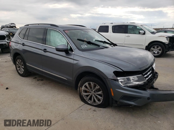 2018 Volkswagen Tiguan SEL with VIN 3VV3B7AX7JM005708, listed as a Copart auction lot 56431835 with 53,957 mi miles and Salvage title. Bid and sale history available at DreamBid. Image 4.