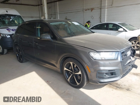 2019 Audi Q7 Prestige z VIN WA1VABF78KD018836, wystawiony jako IAAI lot #42189206 z przebiegiem 83 737 mil mil oraz . Historia ofert i sprzedaży dostępna na DreamBid. Obrazek 1.