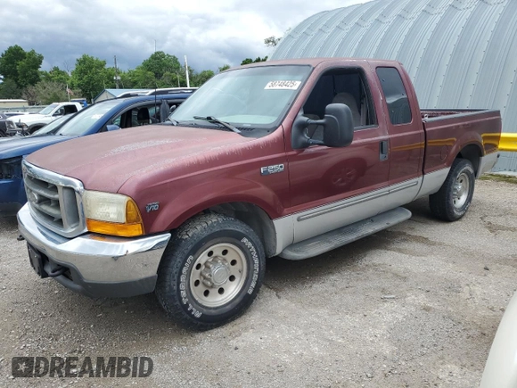 2000 Ford F-250 XL with VIN 1FTNX20S7YED38282, listed as a Copart auction lot 58748425 with 211,080 mi miles and Salvage title. Bid and sale history available at DreamBid. Image 1.