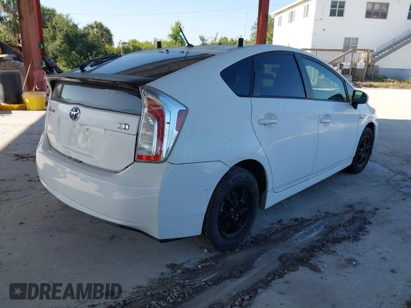 2014 Toyota Prius Four with VIN JTDKN3DU7E0376226, listed as a IAAI auction lot 42066143 with Not Provided miles. Bid and sale history available at carsss.com. Image 4.