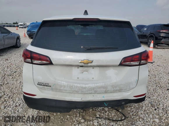2023 Chevrolet Equinox LS z VIN 3GNAXHEG7PL106230, wystawiony jako Copart lot #53907305 z przebiegiem 57 862 mil mil oraz Szkoda całkowita • Salvage title. Historia ofert i sprzedaży dostępna na DreamBid. Obrazek 6.