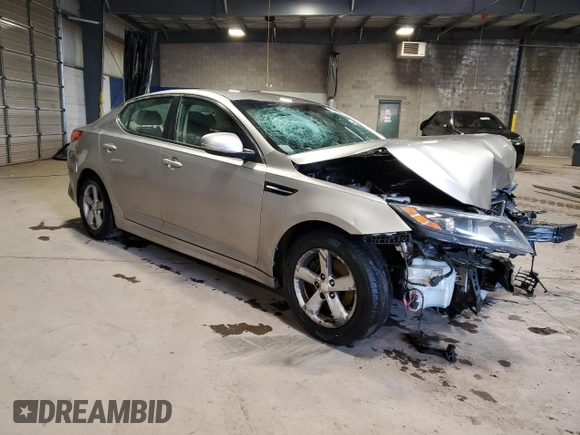 2015 Kia Optima LX with VIN KNAGM4A71F5547177, listed as a Copart auction lot 86856774 with Not Provided miles and Salvage Title. Bid and sale history available at DreamBid. Image 4.