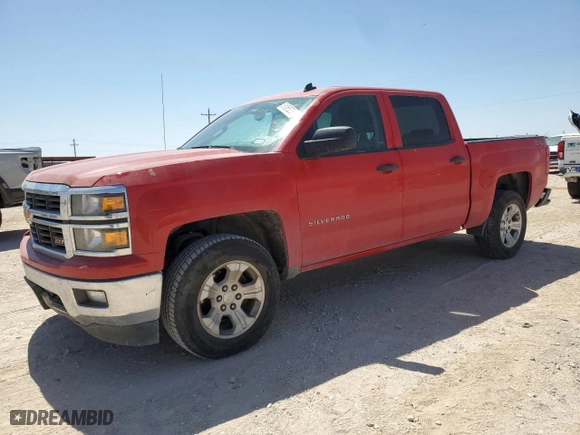 2014 Chevrolet Silverado 1500 LT with VIN 3GCUKREC2EG442803, listed as a Copart auction lot 51065235 with 98,979 mi miles and Salvage Title. Bid and sale history available at carsss.com. Image 1.