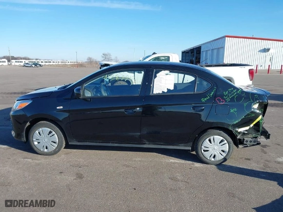 2023 Mitsubishi Mirage G4 ES with VIN ML32FUFJ0PHF04953, listed as a IAAI auction lot 41289913 with 22,539 mi miles. Bid and sale history available at carsss.com. Image 15.