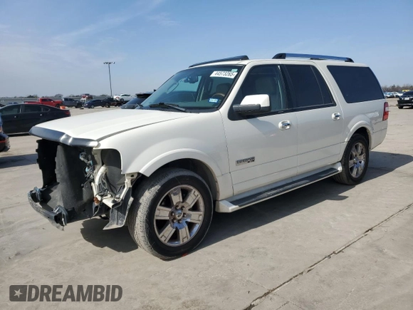2007 Ford Expedition EL Limited with VIN 1FMFK19537LA02466, listed as a Copart auction lot 44573265 with 59,336 mi miles and Salvage Title. Bid and sale history available at carsss.com. Image 1.