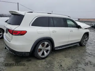 2021 Mercedes-Benz GLS 450 with VIN 4JGFF5KE5MA379992, listed as a Copart auction lot 38755444 with 35,150 mi miles and . Bid and sale history available at DreamBid. Image 3.